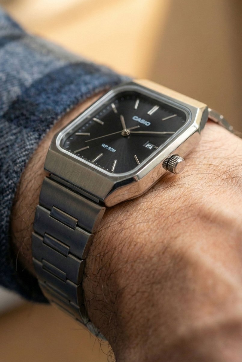 Reloj Casio MTP-B185D-2A2 Original - Ice Blue en Acero Inoxidable para Hombre - Casio en Perú | Jherr Jewelry