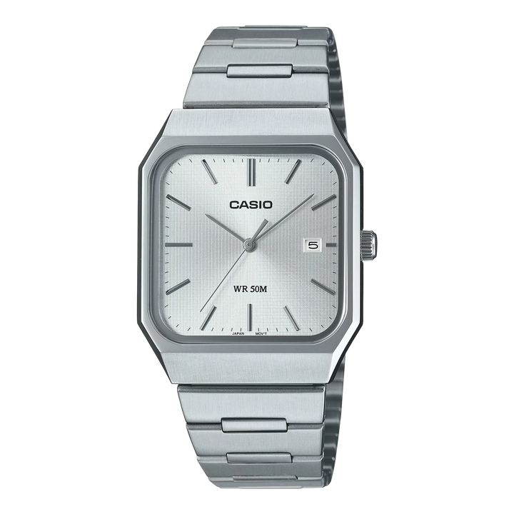 Reloj Casio MTP-B185D-2A2 Original — Ice Blue Acero Inoxidable Hombre