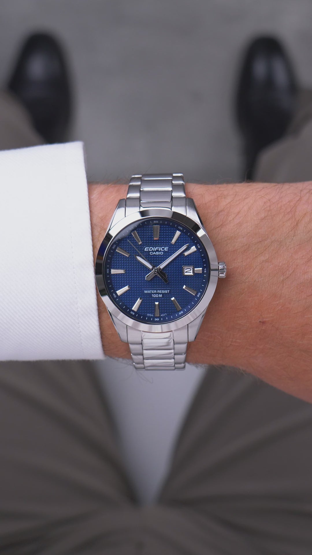 Reloj Edifice EFV-160D-3AVEF Original Esfera Verde | Azul | Blanco - Diseño Elegante