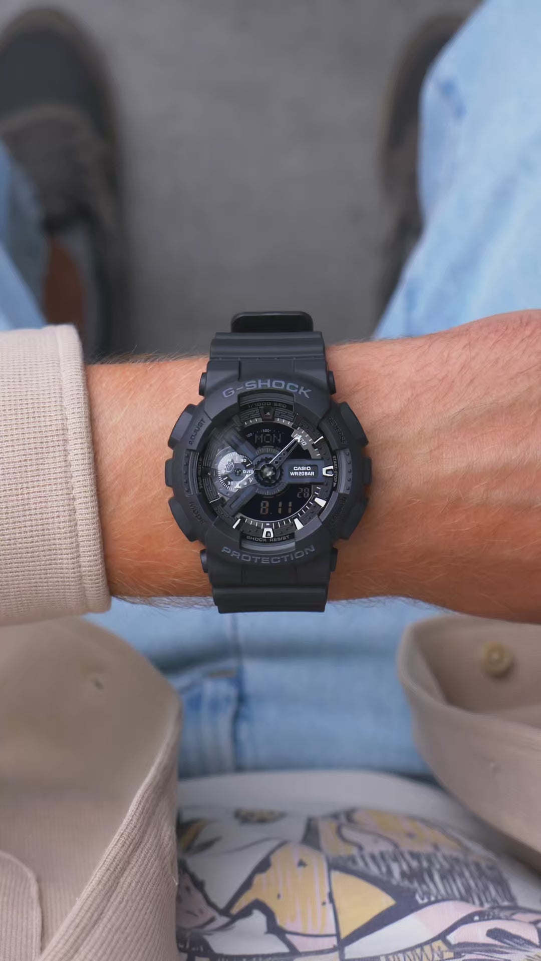 RELOJ G-SHOCK GA-110-1B KING - ORIGINAL