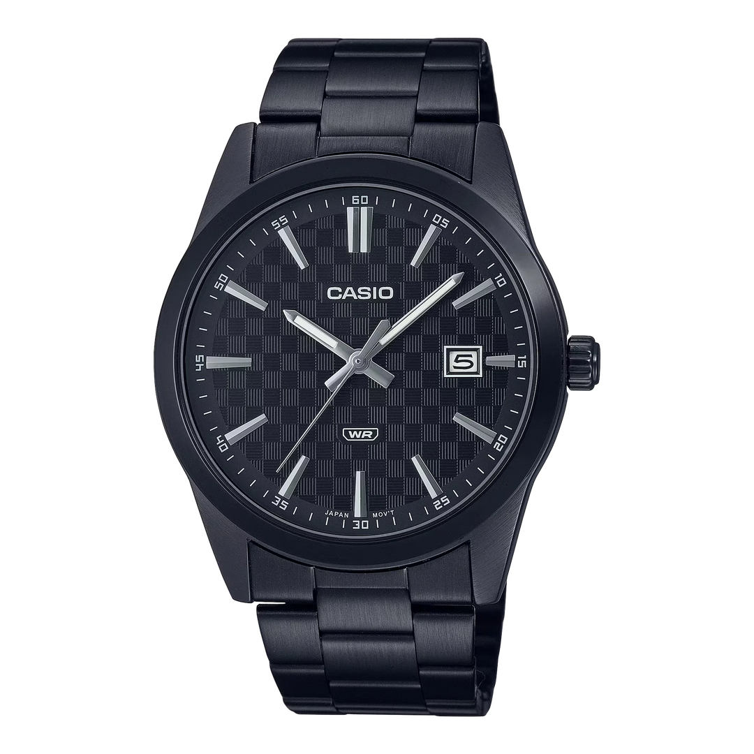 Reloj Casio MTP-VD03B-1A para hombre con correa negra y diseño elegante original