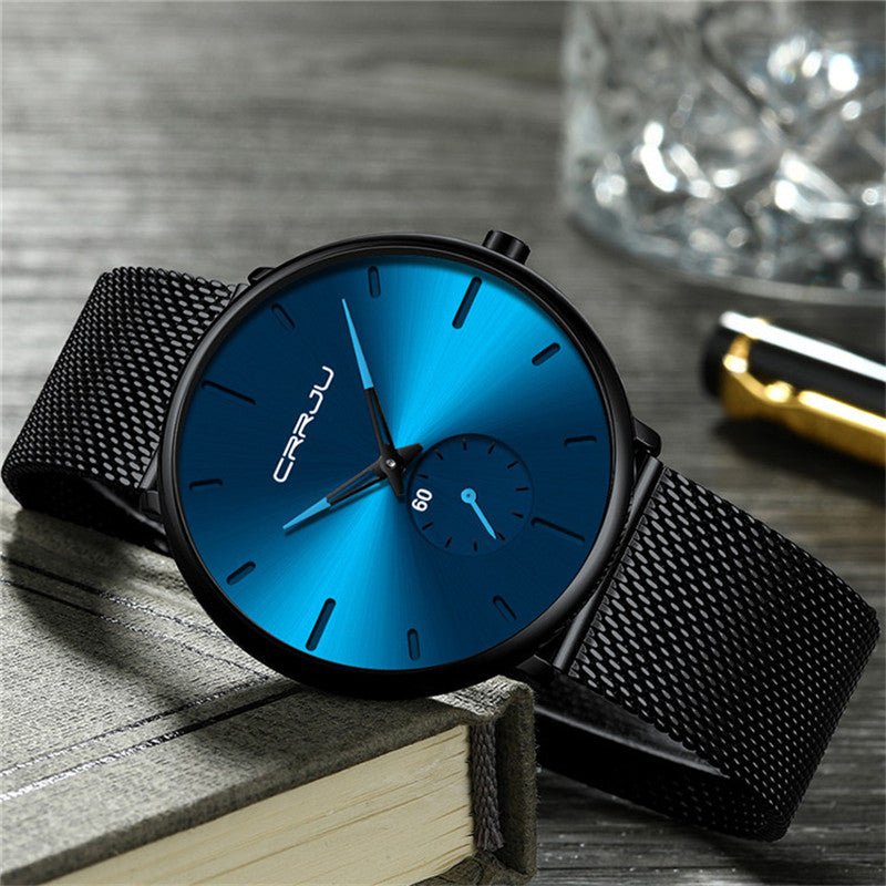 RELOJ CRRJU 2150 CUARZO NEGRO AZUL - CRRJU en Perú | Jherr Jewelry