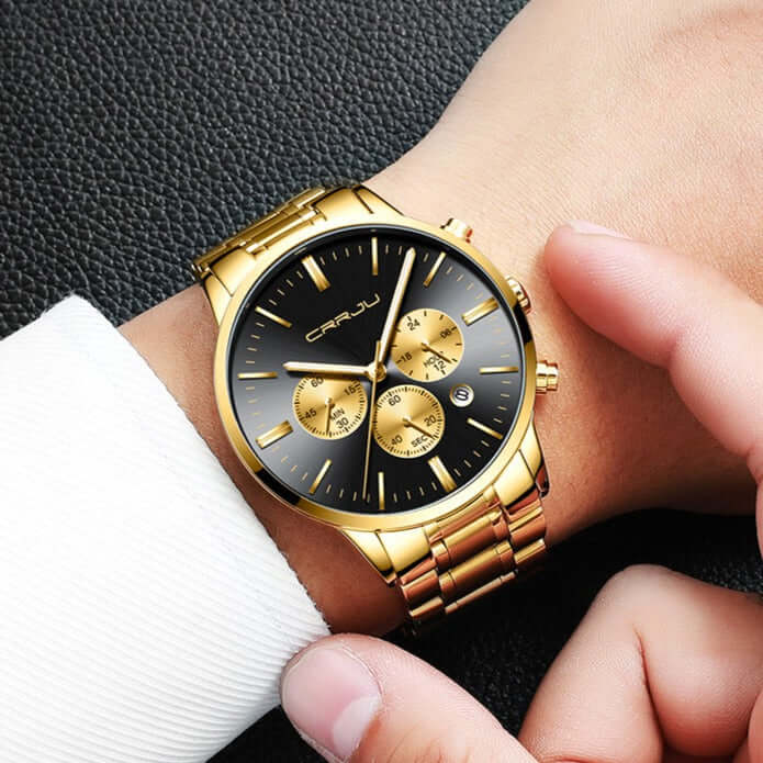 Reloj CRRJU 2160 Original Dorado Chrono - CRRJU en Perú | Jherr Jewelry