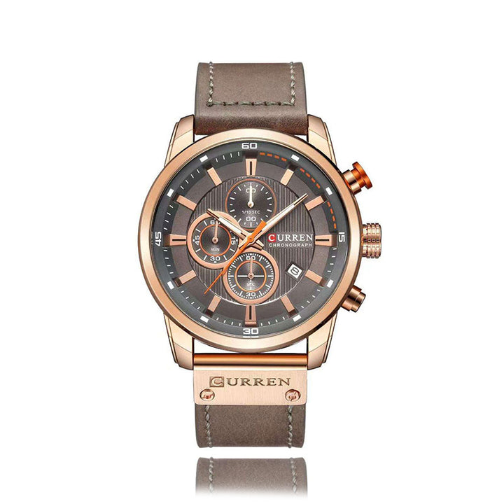 RELOJ CURREN 9291 BROWN CLÁSICO CUERO