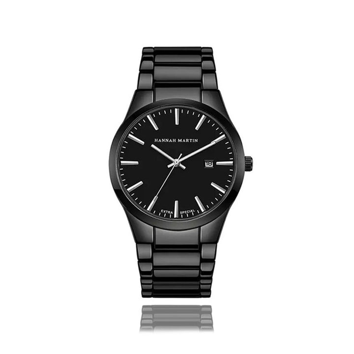 Reloj Hannah Martin Black Silver Elegante