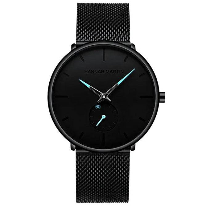 Reloj Hannah Martin Original para Hombre con Malla Negra Elegante 40mm - Hannah Martin en Perú | Jherr Jewelry