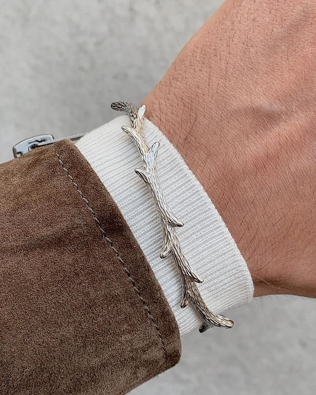 Brazalete de Plata 950 - Espinas de Jesucristo - Viccari en Perú | Jherr Jewelry