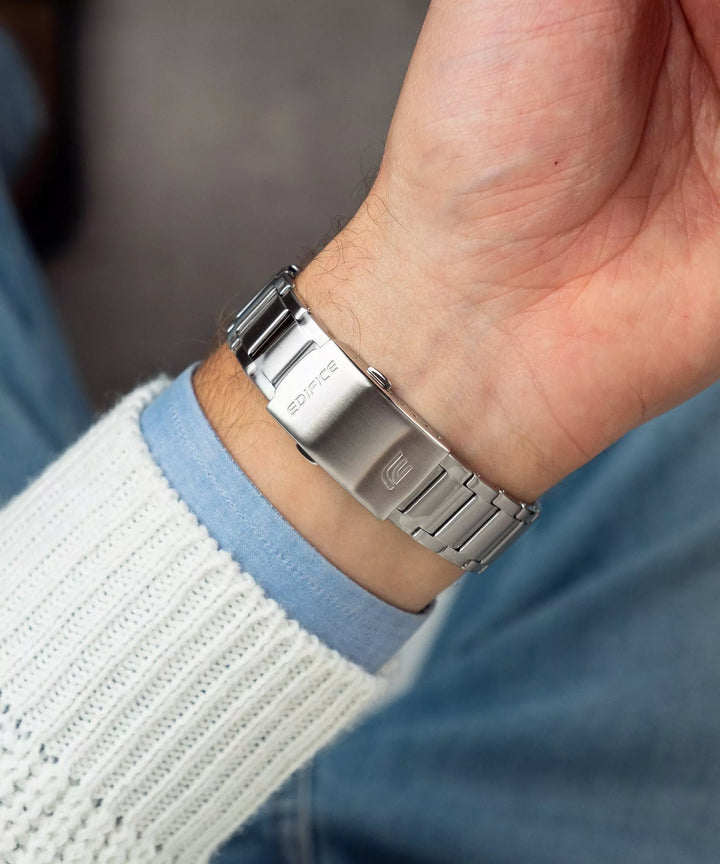 Reloj Edifice EFV-600D-3CVUDF Original Cristal de Zafiro Verde Militar 100M - Edifice en Perú | Jherr Jewelry