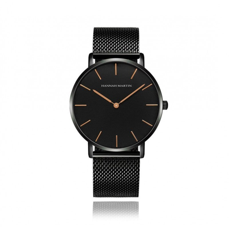 Relojes de Pareja Hannah Martin Black - JHERR JEWELRY