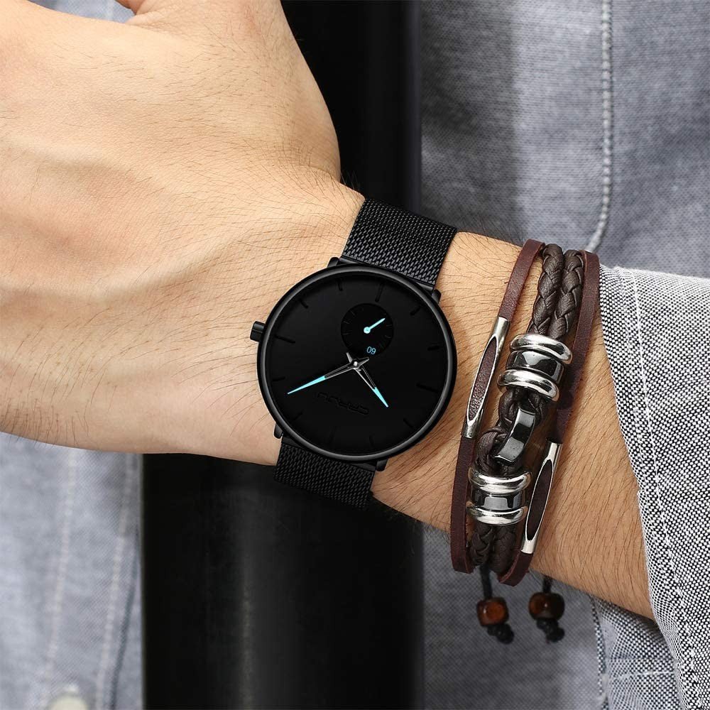 Reloj CRRJU Agujas Celestes para Hombre - Diseño Elegante 40mm - CRRJU en Perú | Jherr Jewelry