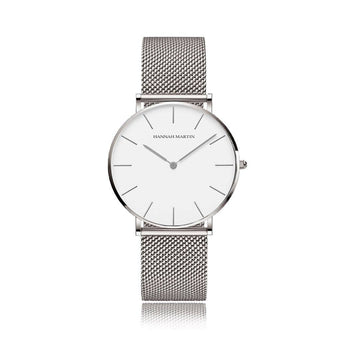 Reloj Hannah Martin de Hombre Plateado Silver Acero Inoxidable