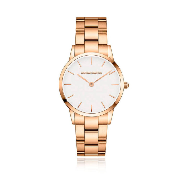 Reloj Hannah Martin Rose Gold Marble