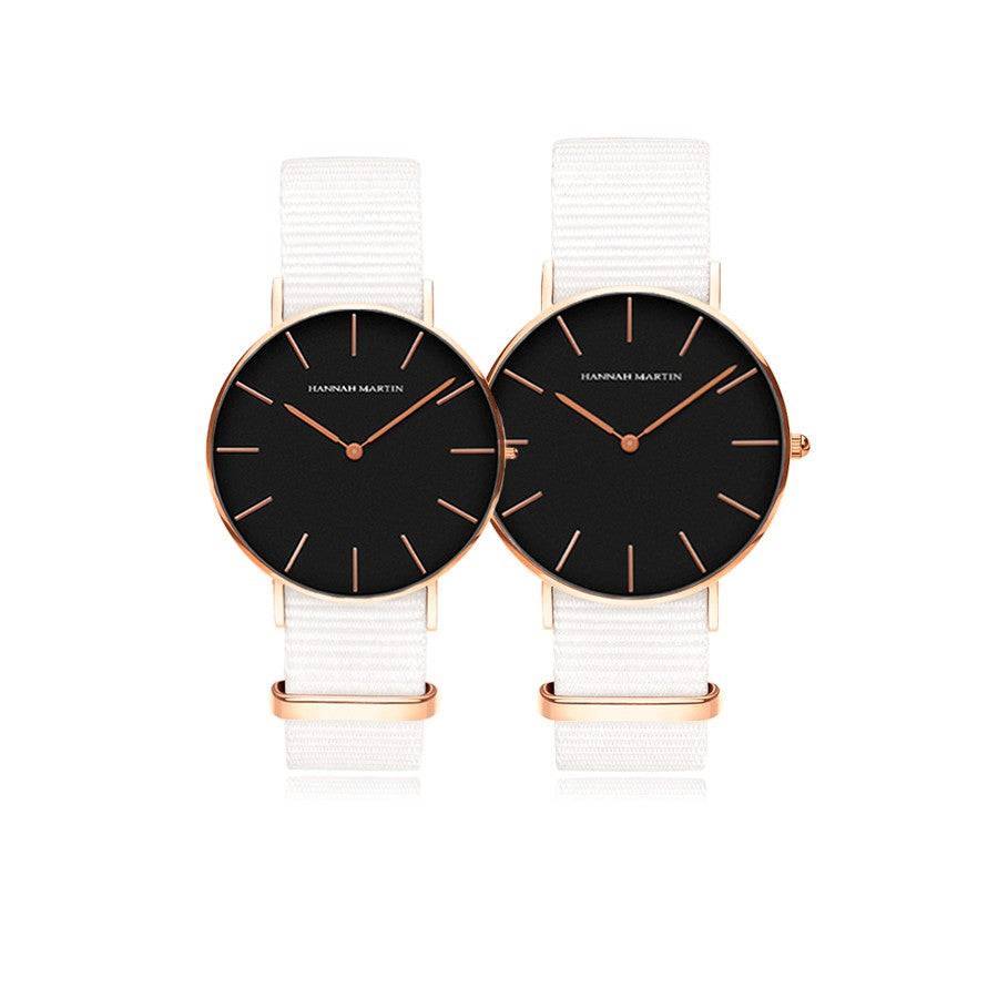 Relojes de Pareja Amber - Canvas - JHERR JEWELRY en Perú | Jherr Jewelry