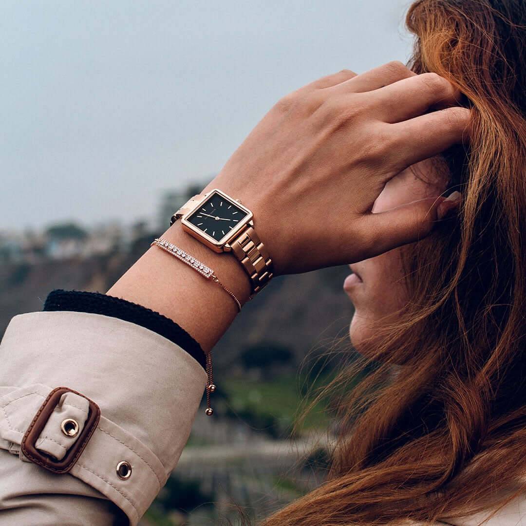 Box de Rosas – Reloj + Pulsera Black - Hannah Martin en Perú | Jherr Jewelry