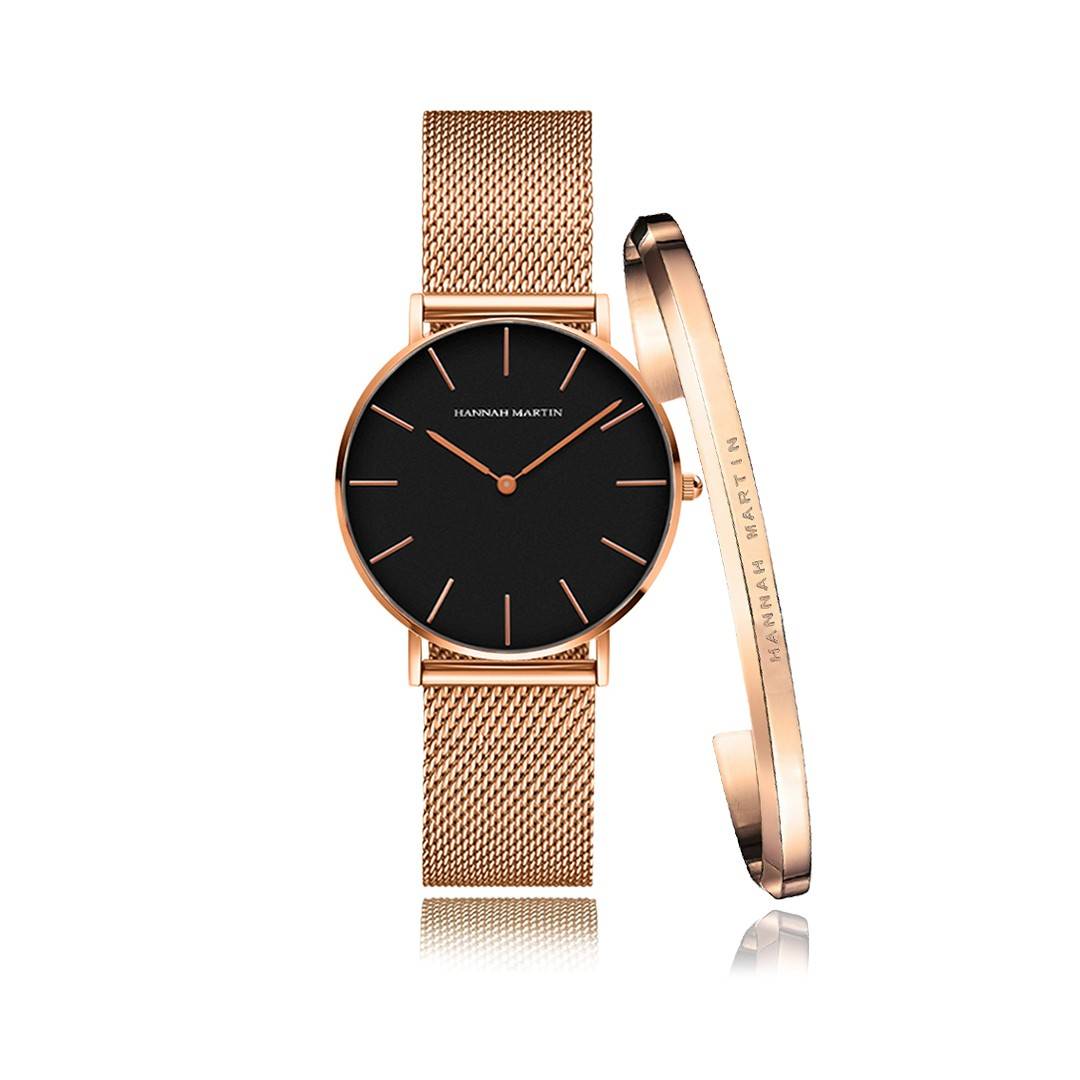 Reloj Mujer Blackrose Mesh + Brazalete - JHERR JEWELRY en Perú | Jherr Jewelry