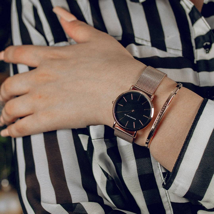 Reloj Mujer Blackrose Mesh + Brazalete - JHERR JEWELRY en Perú | Jherr Jewelry