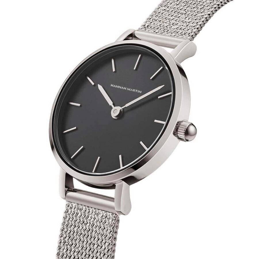 Reloj Hannah Martin Oro Rosa Mujer Esfera Blanca Mesh - Diseño Minimalista 36mm - Hannah Martin en Perú | Jherr Jewelry