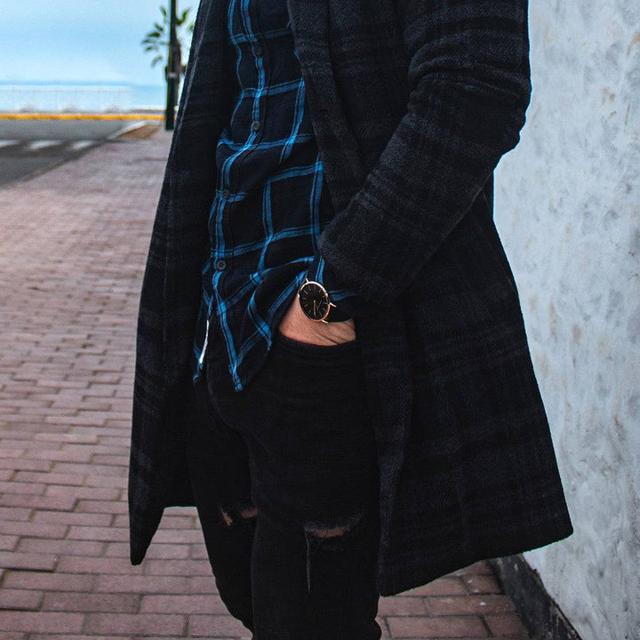 Reloj Hannah Martin Original Malla Negra para Hombre – Negro y Oro Rosa 40mm - Hannah Martin en Perú | Jherr Jewelry