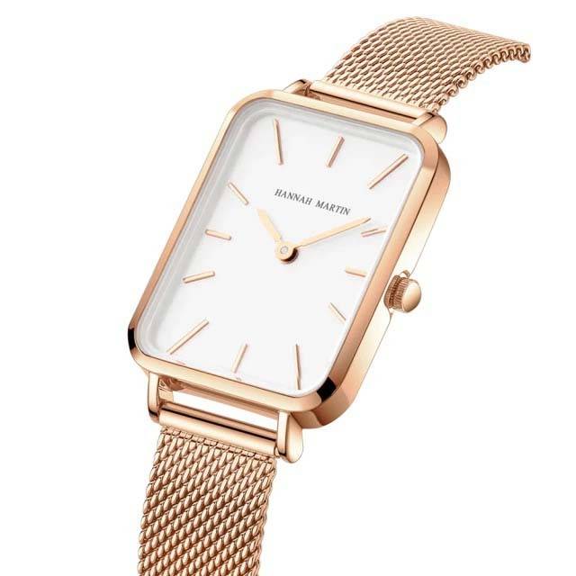 Reloj Hannah Martin Rose Gold Sea - Elegancia Dorada para Mujer - Hannah Martin en Perú | Jherr Jewelry