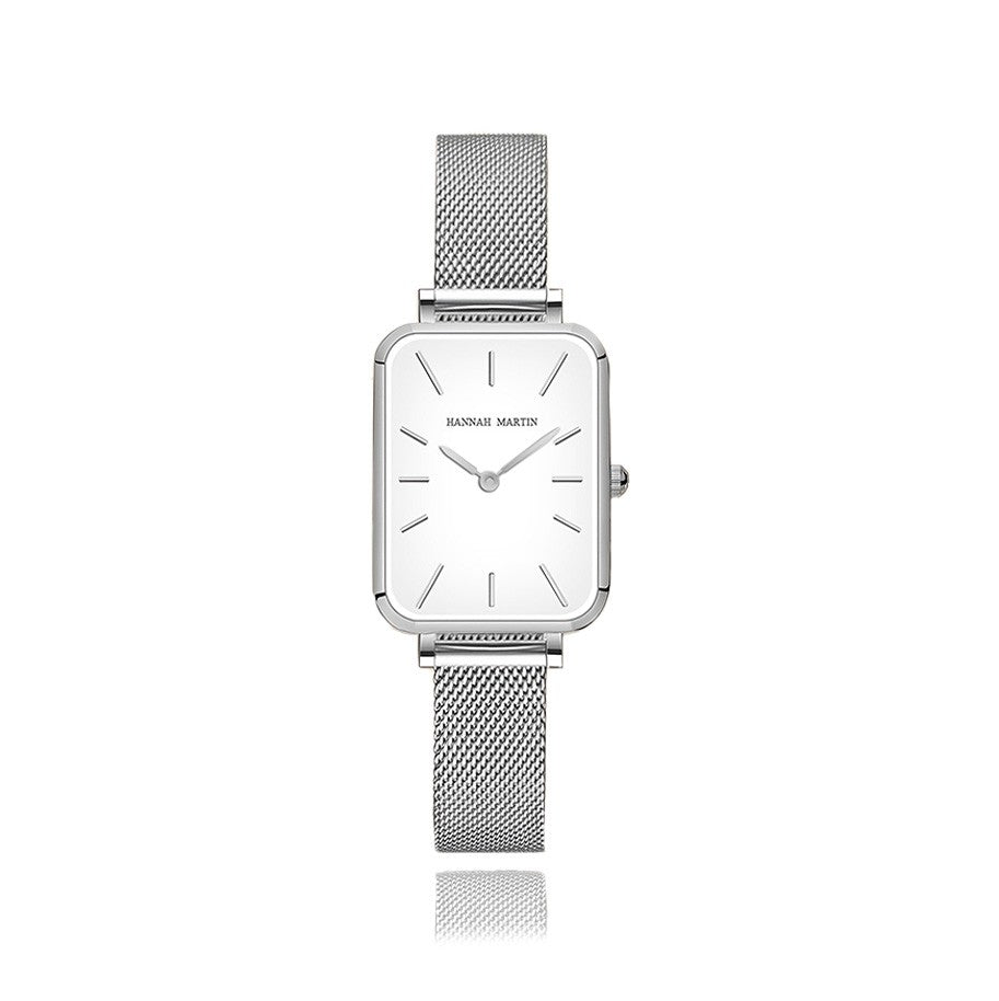Reloj Hannah Martin Original Silver Quadro - Hannah Martin en Perú | Jherr Jewelry