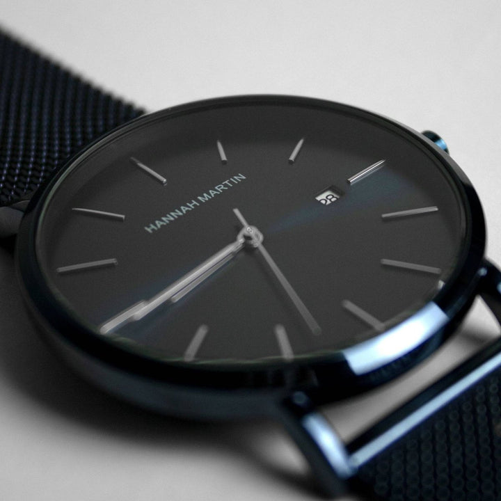 Reloj Hannah Martin Original para Hombre Malla Azul Esfera Azul - Hannah Martin en Perú | Jherr Jewelry