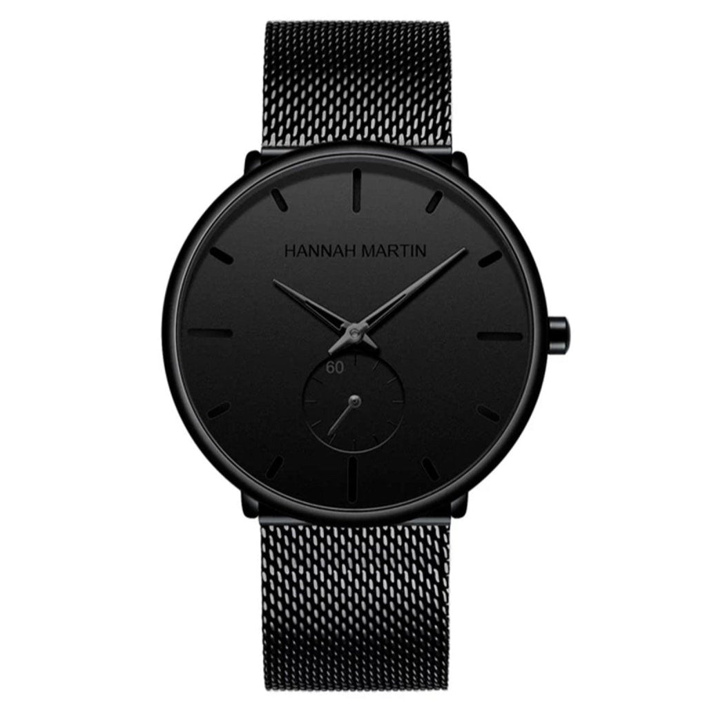 Reloj Hannah Martin Original para Hombre con Malla Negra Elegante 40mm - Hannah Martin en Perú | Jherr Jewelry